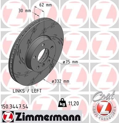 Brake Disc BLACK Z 150.3447.54
