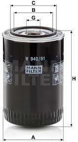 Oil Filter W940/91