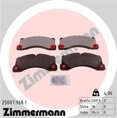 Brake Pad Set, disc brake rd:z 25007.968.1
