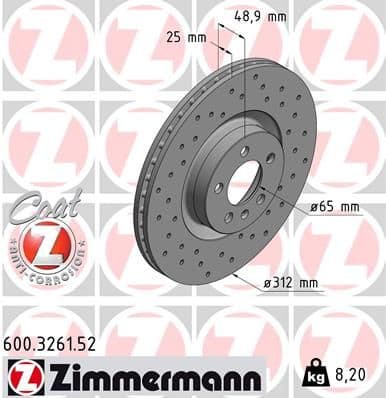 Brake Disc SPORT BRAKE DISC Z 600.3261.52