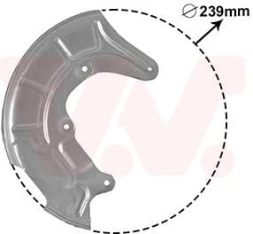 Splash Guard, brake disc 5817372