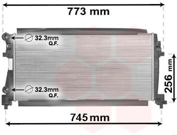 Radiator, engine cooling *** IR PLUS *** 58002340