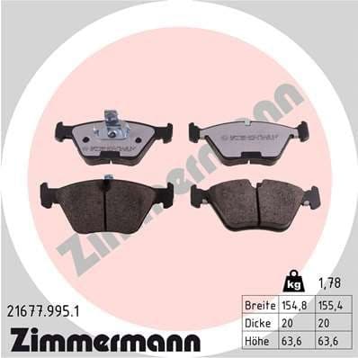 Brake Pad Set, disc brake rd:z 21677.995.1