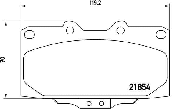 Brake Pad Set, disc brake PRIME LINE P56034