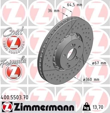 Brake Disc FORMULA Z BRAKE DISC 400.5503.70