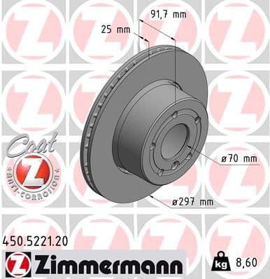 Brake Disc COAT Z 450.5221.20