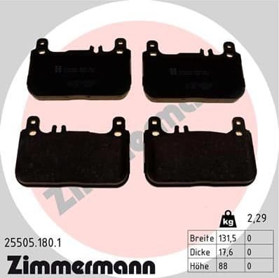 Brake Pad Set, disc brake 25505.180.1