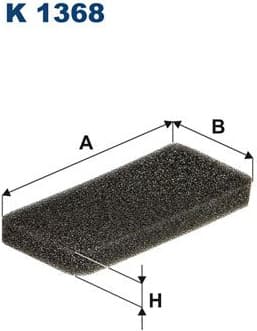 Filter, cabin air K1368