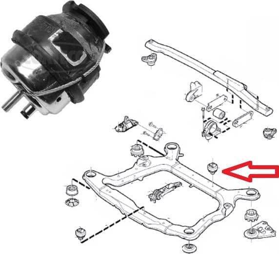 Mounting engine 80000674