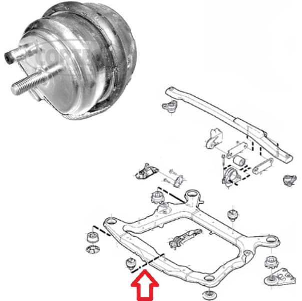 Mounting engine 21652658 - image 2