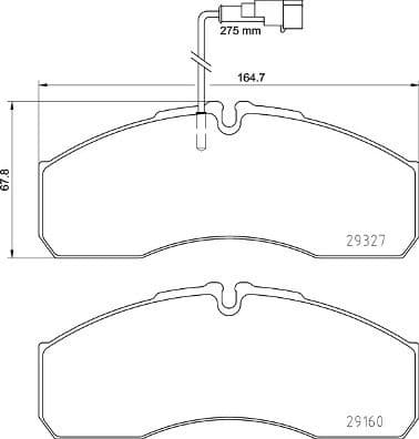 Brake Pad Set, disc brake PRIME LINE P56123
