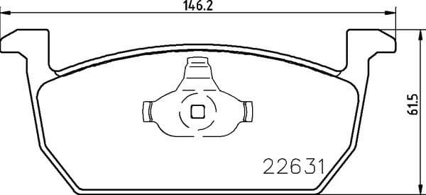 Brake pads front, Top Quality P85167