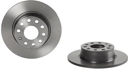 Brake discs kit rear, (2pcs), Top Quality 08.D425.11