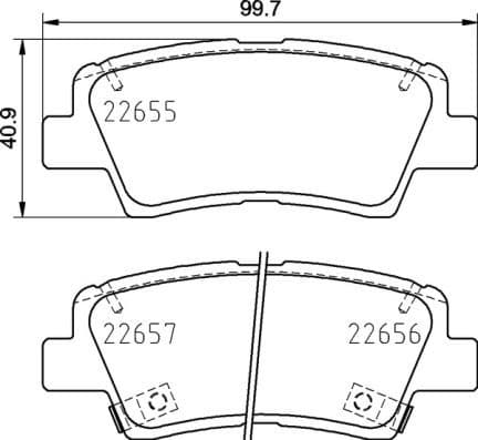 Brake Pad Set, disc brake PRIME LINE P30103
