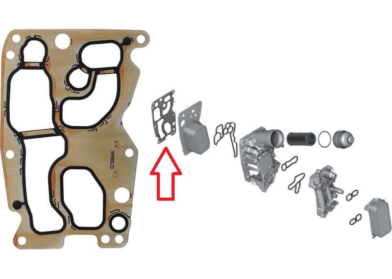 Gasket oil cooler 549.303