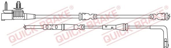 Warning Contact, brake pad wear WS0409A