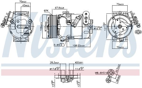 Compressor, air conditioning ** FIRST FIT ** 89356