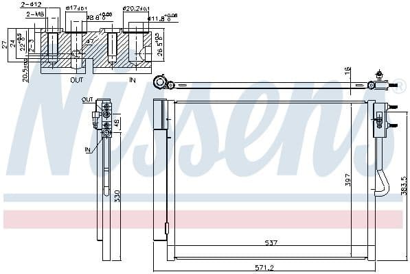 Condenser, air conditioning ** FIRST FIT ** 940677