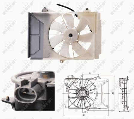 Fan, engine cooling 47697