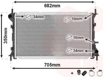 Radiator, engine cooling *** IR PLUS *** 18002265