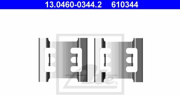 Accessory Kit, disc brake pads 13.0460-0344.2