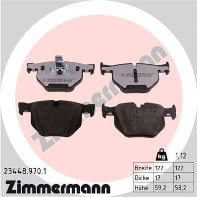 Brake Pad Set, disc brake rd:z 23448.970.1