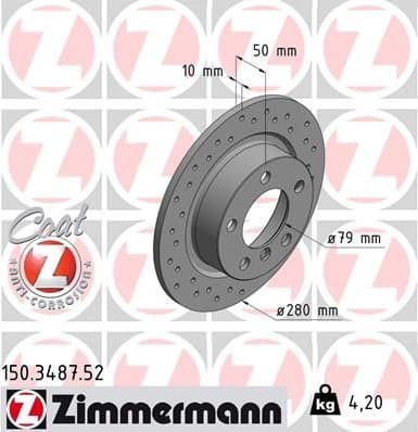 Brake Disc SPORT BRAKE DISC Z 150.3487.52