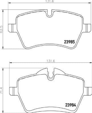 Brake Pad Set, disc brake PRIME LINE P06104