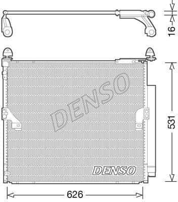 Condenser, air conditioning DCN50038