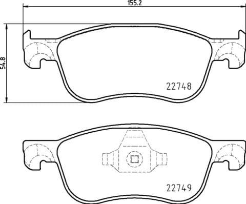 Brake Pad Set, disc brake PRIME LINE P24210