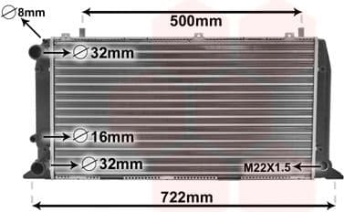 Radiator, engine cooling 03002047