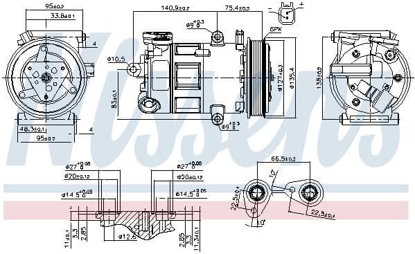 Compressor, air conditioning ** FIRST FIT ** 89348