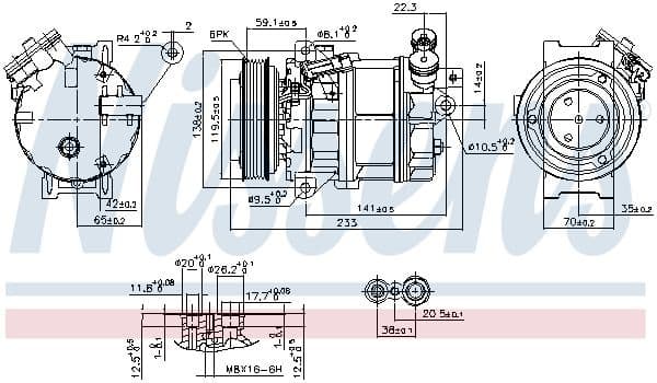 Compressor, air conditioning ** FIRST FIT ** 890354