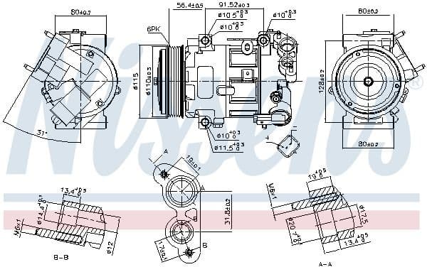 Compressor, air conditioning ** FIRST FIT ** 890324