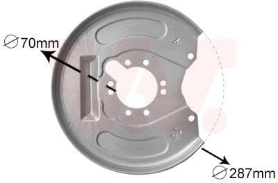 Splash Guard, brake disc 3225373