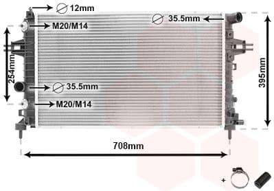 Radiator, engine cooling *** IR PLUS *** 37002362