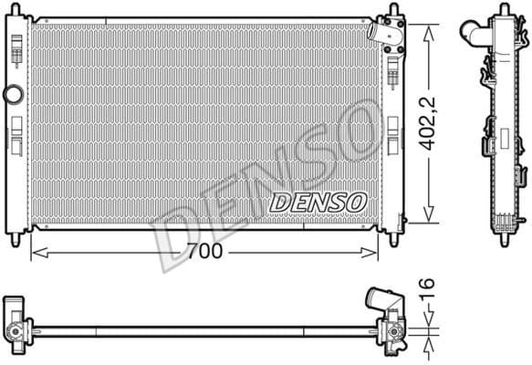 Radiator, engine cooling DRM45050