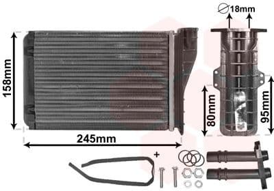 Heat Exchanger, interior heating *** IR PLUS *** 43006249