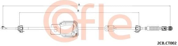 Cable Pull, manual transmission 2CB.CT002