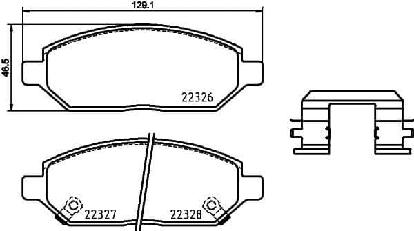 Brake Pad Set, disc brake PRIME LINE P59088