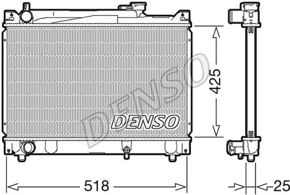 Radiator, engine cooling DRM47030