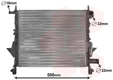 Radiator, engine cooling 43002217