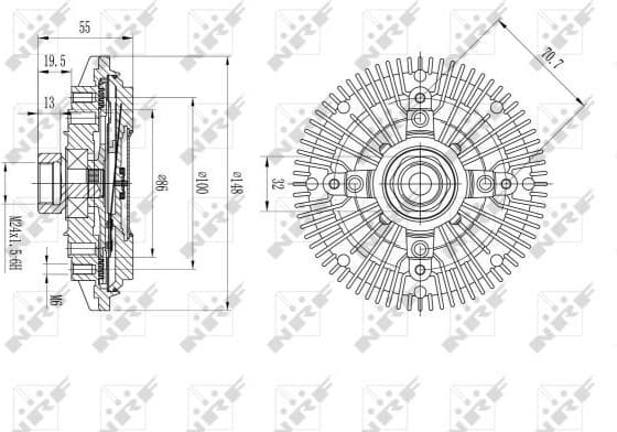 Clutch, radiator fan 49601 - image 2