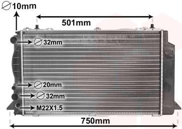 Radiator, engine cooling 03002089