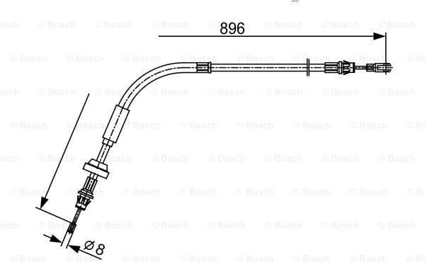 Cable Pull, parking brake 1987482543