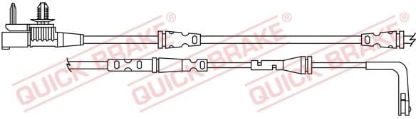 Warning Contact, brake pad wear WS0408A