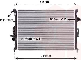 Radiator, engine cooling 18002424