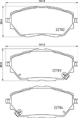 Brake Pad Set, disc brake PRIME LINE P83171