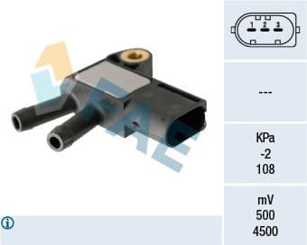 Sensor, exhaust pressure 16116