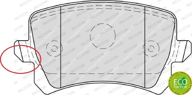 Brake pads rear, Top Quality FDB4058